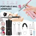 Rechargeable Cordless Airbrush Kit Handheld Sprayer Gun for Barber Nail Makeup