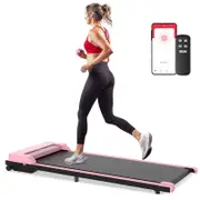 Advwin Treadmill Under Desk Walking Pad Home Gym Office Fitness Exercise Walking Machine Pink