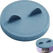 Silicone Pet Food Can Lids - Silicone Cat Can Tops Lids,Silicone Can Lids Caps for Dog Cat Wet Food with Cat Ears for Small Pets, Dog, Kitten, Puppy