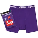 SUPREME SS21 HANES BOXER BRIEFS 紫色四角打底情侶平角潮牌內衣
