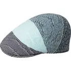 Kangol Men's Wavy Stripe 507 Flat Ivy Cap Classic Fabric Hat - Blue Tint Multi