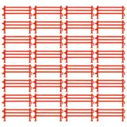 50 Pcs Zoo Fence Accessories Toy Farm for Model Decorations Simulated