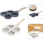 Egg Frying Pan Fried Egg Pan Omelette Fried Breakfast Skillet with Wooden Handle