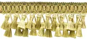 Two Tier Tassel Fringe Trim, Style# TFH3D, Color# 4875 - Canary Gold [14 Yards]