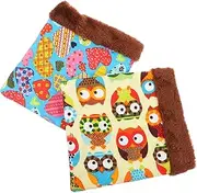 FONDOTIN Warm Safe Hamster Bed 2 Pieces Small Pet Sleeping Bag for Winter Random Style