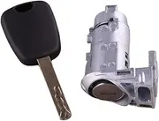 7701209836 Car Front Left Door Lock Barrel with Key Kit Accessories Compatible with Renault Master Clio Trafic III Kangoo