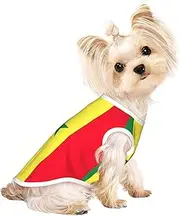 Flag of Senegal print Dog Shirts for Small Dogs Stretchy T-Shirts Lightweight Tank Top Sleeveless Striped Vest