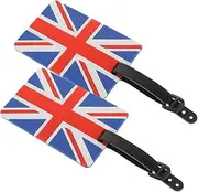 WOFASHPURET 2pcs British Flag Luggage Tags Travel Suitcase Id Labels Lightweight Identification Tags for Luggage