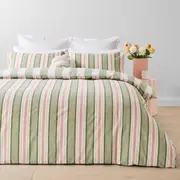 Alexis Cotton Rich Reversible Quilt Cover Set - Queen Bed