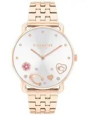 [Coach] Elliot Calfskin Dial Watch in Rose Gold