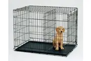 YES4PETS 42' Collapsible Metal Dog Puppy Crate Cat Cage With Divider