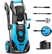 Electric Pressure Washer, 2100PSI Max 1.85 GPM Power Washer with Adjustable 360° Rotating Pressure Nozzle, Foam Cannon and 2pcs Surface Cleaner Attachment for Car Washing, Fence Cleaning, Patio Garden