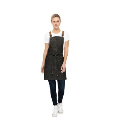 Chef Works Berkeley Black Petite Bib Apron