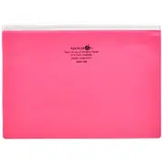 Aqua Drops Zip Open Document Wallet A5 Red