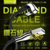 在飛比找蝦皮購物優惠-WSKEN U1 U型彎頭充電線 賽車手游 傳輸線 快充線 