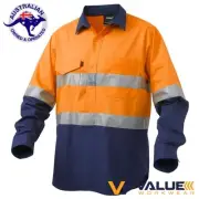 KingGee Workcool 2 Reflective Spliced Long Sleeve 'Hoop' Pattern K54886