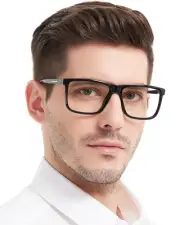 Blue Light Blocking Reading Glasses 1.25+ Men Oversized Computer Readers 1.0 ...