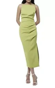 Mossman New Rendezvous Midi Dress in Green Size AU6 US2 RRP $299.95