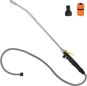 19 Inch Spray Wand Replacement for Ryobi, Adjustable Nozzle Stainless Steel Sprayer Wand with 1.2m Hose and 1/2" Hose Quick Connector, Sprayer Wand Compatible with Pump Sprayer (Black)