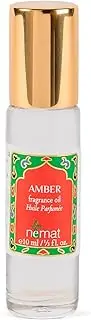Amber Perfume Oil Roll-On - Alcohol Free Perfumes for Women and Men by Nemat Fragrances, 10 ml / 0.33 fl Oz, Package may vary