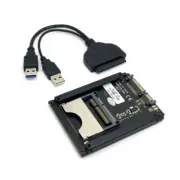 SATA 22 Pin to USB3.0 to CFast Card Adapter 2.5" Hard Disk Case SSD HDD for PC