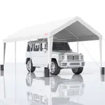 VEVOR Carport Car Canopy Garage Shelter Tent 10x20ft with 8 Poles for Auto Boats