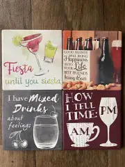 4” Coaster Set Ceramic/Cork Bottom