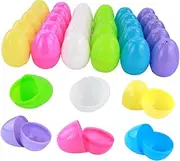 BESPORTBLE 36pcs Easter Egg Colorful Decorations Peep Egg Decorating Fillable Eggs Mini Eggs Shell Play Shape Candy Eggs Reusable Plastic
