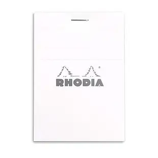 法國RHODIA 騎馬釘橫線筆記本/ A7/ White/ Lined