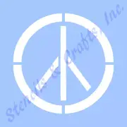 5" PEACE STENCIL SYMBOL TEMPLATE STENCILS PATTERN CRAFT PAINT ART TEMPLATES NEW