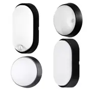 Fletcher LED Bunker Light CCT 10w in Oval/Round (Optional: PIR Sensor)