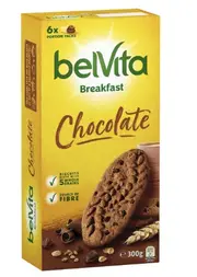 2 x Belvita Chocolate Breakfast Biscuits 6 Pack 300g