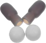NULYLU 4pcs Drumstick Silent Tips Silicone Mute Covers Noise Cancelling Drumstick Sound Dampeners for Quiet Practice Fit Protective Caps