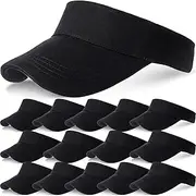 [Syhood] 15 Pieces Sun Visor Hats Sport Wear Athletic Sun Visor Caps Adjustable Sun Protection Visors for Women Men
