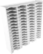 Multi Functional Desktop Storage Organizer Wooden Case for Ink Pads Stamps Stationery Compact Compartment Storage Shelf for Home Office and Craft Supplies