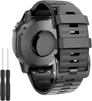 22mm Band Compatible with Garmin Fenix 7/Fenix 6/Fenix 6 Pro/Fenix 5/Fenix 5 Plus/Forerunner 935/Forerunner 945 Silicone Wristband Sports Smartwatch Band