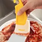 Silicone Pan Scraper Kitchen Utensil Cleaning Spatula Tools Baking new C2F3