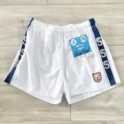 SANFL Grand Final White/Blue/Grey Football Shorts Size 34 New Deadstock