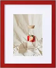 eletecpro 11x14 Picture Frame, Made of Sturdy Engineered Wood with Clear Acrylic, Colourful Frame Display 11x14, Red Photo Frame for Wall or Table Top Display, 1 Pack