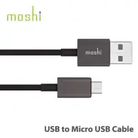 在飛比找Yahoo!奇摩拍賣優惠-Moshi USB to Micro USB 傳輸 充電線 