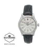Seiko 5 Sports Automatic Dark Grey Calf Leather Strap Watch SRPJ87K1