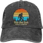 [Xucamty] Bigfoot Hats for Men Women, Funny Adjustable Cotton Wild Big Foot Baseball Cap