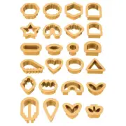 Polymer Clay Cutters, 24 Pcs Clay Cutters Polymer Clay Earrings Kit Mini, Orange