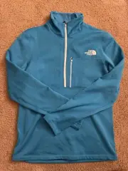The North Face Tagen 1/4 Zip Fleece Jacket NF0A5GH2 Acoustic Blue Mens Small NEW