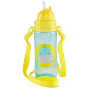 Skip Hop Zoo Long Strap Straw Bottle - Simon Shark
