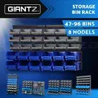 Giantz Storage Bin Rack Wall Mounted Tools Shelving Workshop Garage Organiser