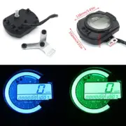 Motorcycle LCD Digital Gauge Speedometer Odometer Backlight Indicator 7 Colors