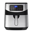 Kitchen Couture 12L LED Digital Air Fryer Healthy Large Stainless Steel Silver