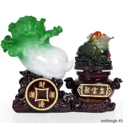 Fortune Cabbage Golden Toad Decor Craft Gift Opening Exquisite Crafts