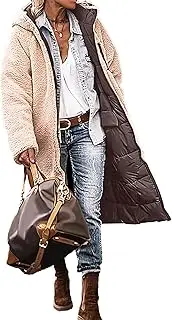 [HAMIL] Long Womens Winter Coats | Zippered Reversible Puffer Jacket,Soft Slim Coat for Travel, Daily Life, Camping, Shopping